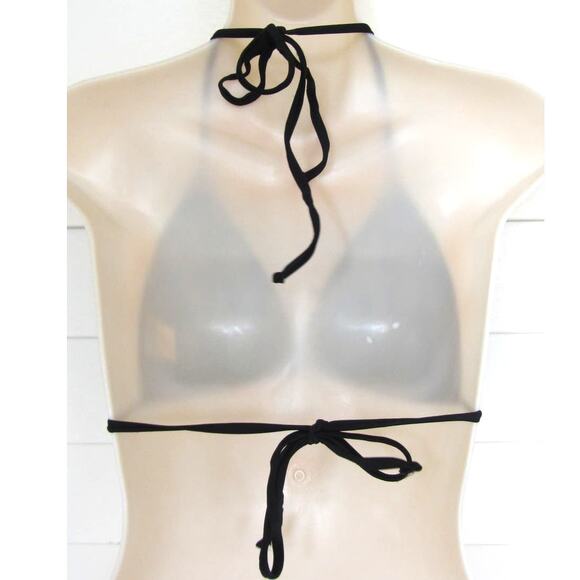 Freestyle Revolution Black Sequins Bikini Festival Vegas Rave Top - Picture 2 of 4